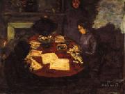 Pierre Bonnard By Lamplight oil painting